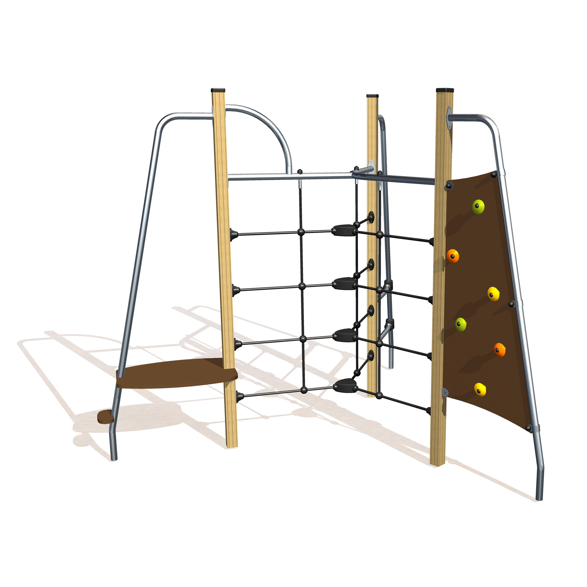 Tripod playground play equipment installer